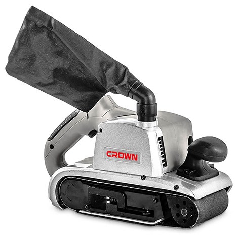 Стрічкова шліфувальна машина CROWN CT13200, 1200 Вт, 100 мм CT13200