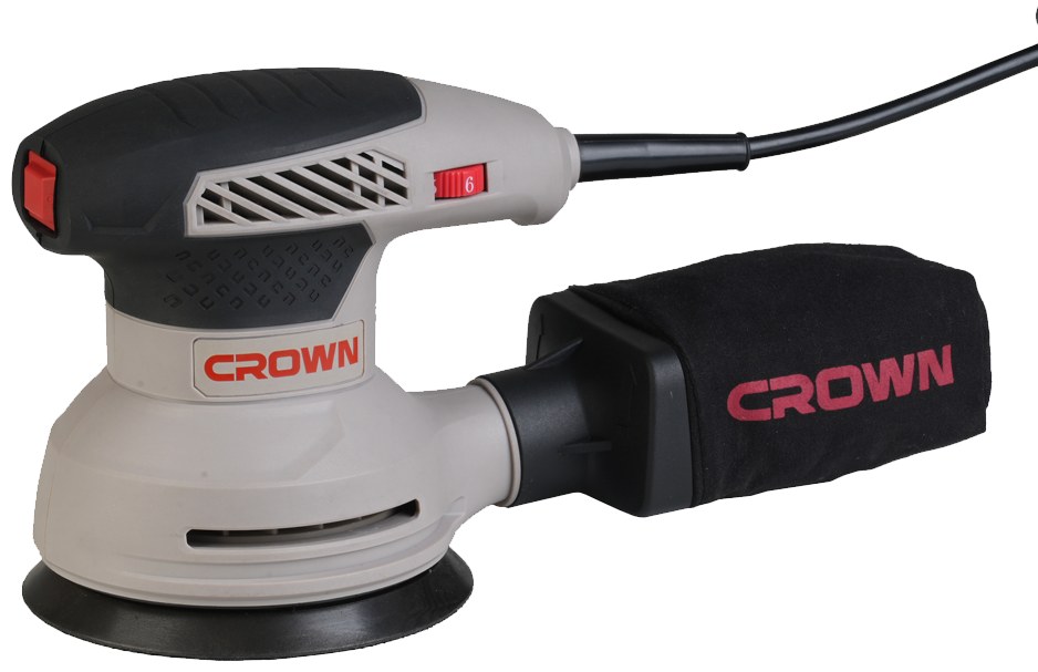 Ексцентрикова шліфувальна машина CROWN CT13752V, 280 Вт, 240 В, 125 мм CT13752V