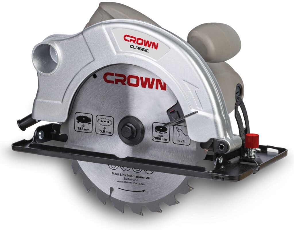 Дискова пила CROWN CT15074, 1200 Вт, диск 185 мм CT15074