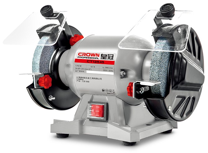 Точильний верстат CROWN CT13545, 170 Вт, 125 мм CT13545