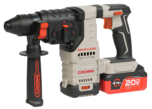 Акумуляторний перфоратор CROWN CT28015XS-4 BMC, 20 В, 26 мм